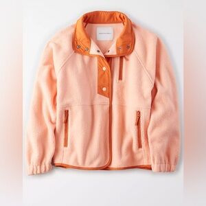 American Eagle | Oversized Boxy Fleece Jacket